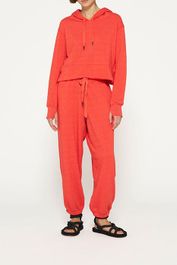 10days cropped hoodie poppy red maat: 2xl | hoodies outlet | dames | rood