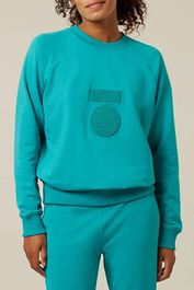 10days sweater terry blue grass maat: xxs | sweaters outlet | dames | blauw