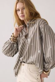 2s3328-12291 blouse stripe scattered embro