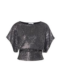 About you blouse 'elsa' zwart / zilver