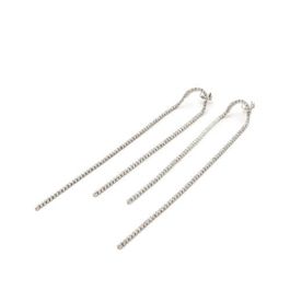 Abrazi rhodium plated oorbellen bieke