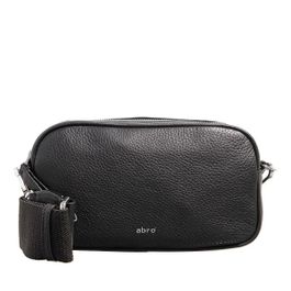 Abro crossbody bags - umhängetasche tina big/ black/nickel in zwart
