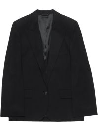 Acne studios blazer met enkele rij knopen - zwart