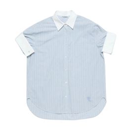 Acne studios, dames, blouses & shirts, blauw, maat: l katoen,