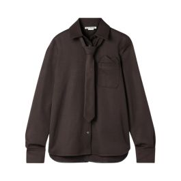 Acne studios, dames, blouses & shirts, bruin, maat: xs wol,
