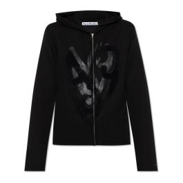 Acne studios, dames, sweatshirts & hoodies, zwart, maat: m katoen,