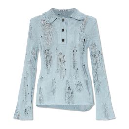 Acne studios, dames, truien, blauw, maat: l katoen,
