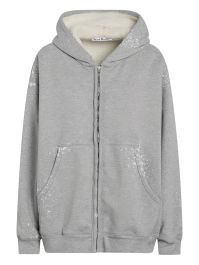 Acne studios hoodie met rits - grijs