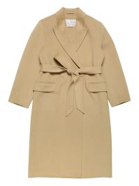 Acne studios jas met ceintuur - beige