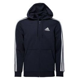 Adidas hoodie 3-stripes essentials - navy/wit