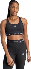 Adidas performance techfit beha - dames - zwart- xs