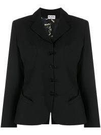 Alaïa pre-owned mantelpak met gekerfde revers - zwart