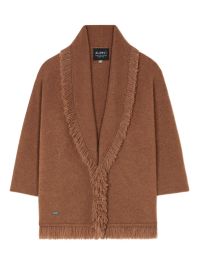 Alanui finest vest met franje en ceintuur - bruin