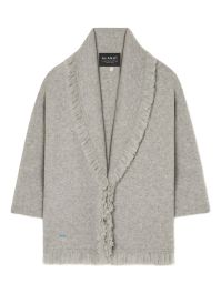 Alanui finest vest met franje - grijs