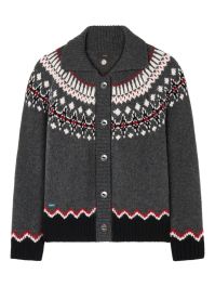 Alanui sweet winter vest met fair-isle print - grijs
