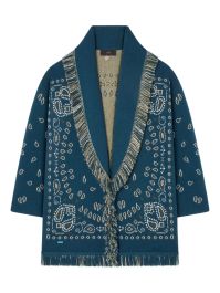 Alanui vest met jacquard - blauw