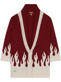 Alanui vest van wolblend met patroon - rood