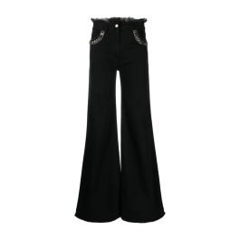 Alberta ferretti, dames, jeans, zwart, maat: xs