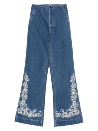 Alemais jeans met geborduurd detail - blauw