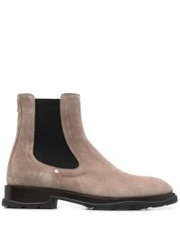 Alexander mcqueen suède chelsea laarzen - beige