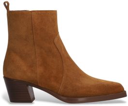 Alpe brooklyn bruin leren enkellaarsjes