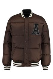 America today heren puffer varsity jacket jem bruin