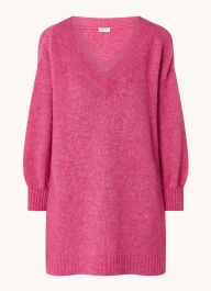 American vintage east fijngebreide oversized trui in alpaca wolblend
