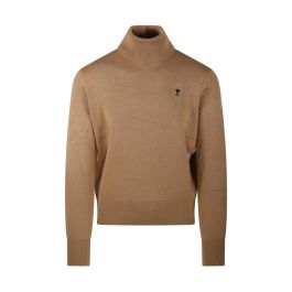 Ami paris, heren, truien, beige, maat: l wol,