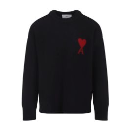 Ami paris, heren, truien, zwart, maat: l