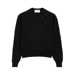 Ami paris, heren, truien, zwart, maat: xl wol,