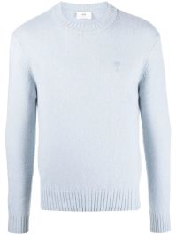 Ami paris trui met logo - blauw