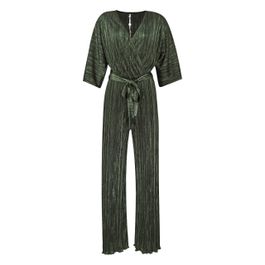 Ana alcazar • groene plissé jumpsuit • 36