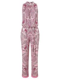 Ana alcazar jumpsuit 'zipala' pink / rosa / lichtroze / zwart