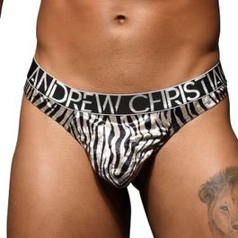 Andrew christian almost naked posh zebra thong