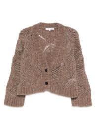 Antonelli vest met v-hals - bruin