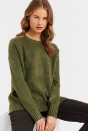 Anytime gebreide trui khaki