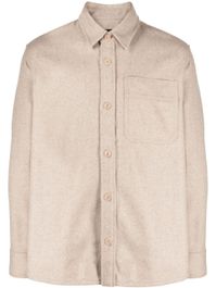 A.p.c. basile slim-fit overhemd - beige