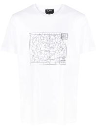 A.p.c. carl katoenen t-shirt - wit