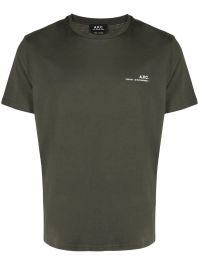 A.p.c. t-shirt met logoprint - groen