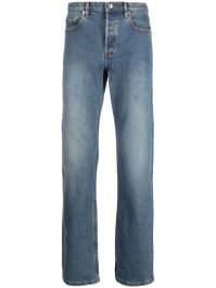 A.p.c. washed jeans met rechte pijpen - blauw
