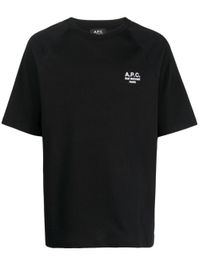 A.p.c. willy t-shirt met geborduurd logo - zwart