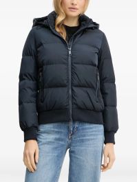 Armani exchange donsjack met capuchon - blauw