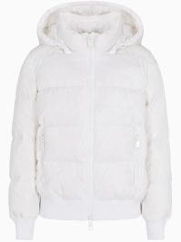 Armani exchange donsjack met rits - wit