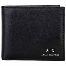 Armani exchange portemonnee 'bifold' zwart / wit