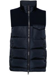 Aspesi gebreide bodywarmer - blauw