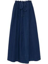 Aspesi midi-wikkelrok - blauw