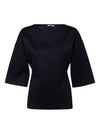 Auralee top met col - blauw