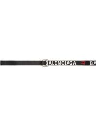 Balenciaga riem met d-ring - grijs