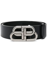 Balenciaga riem met logogesp - zwart