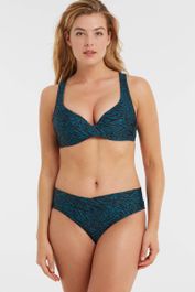 Beachwave bikinibroekje groen/zwart